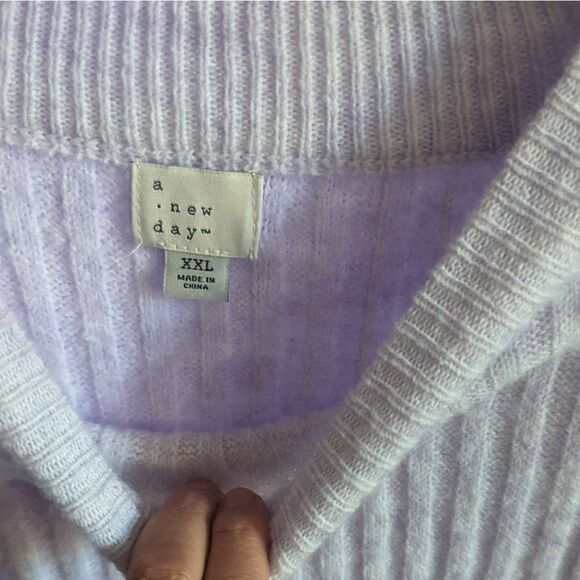 A New Day lightweight Lilac Sweater. Size XXL - Picture 2 of 5